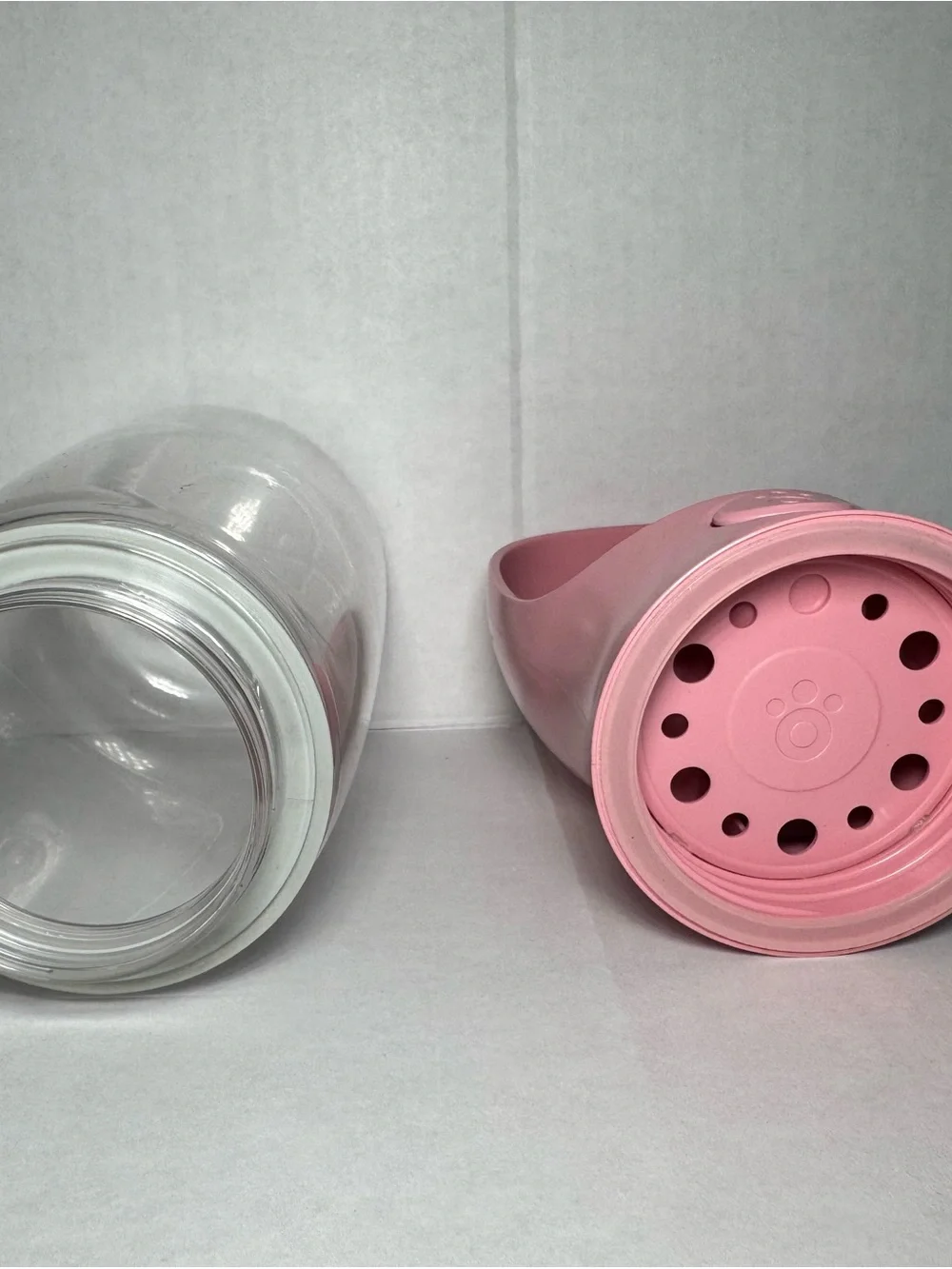 Portable Pink Pet Water Bottle - Travel Hydration